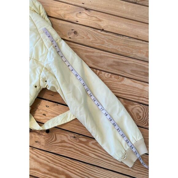 Sig Buchmayr Vintage Full Zip Belted Coat Size Medium Women’s Yellow - Picture 7 of 10